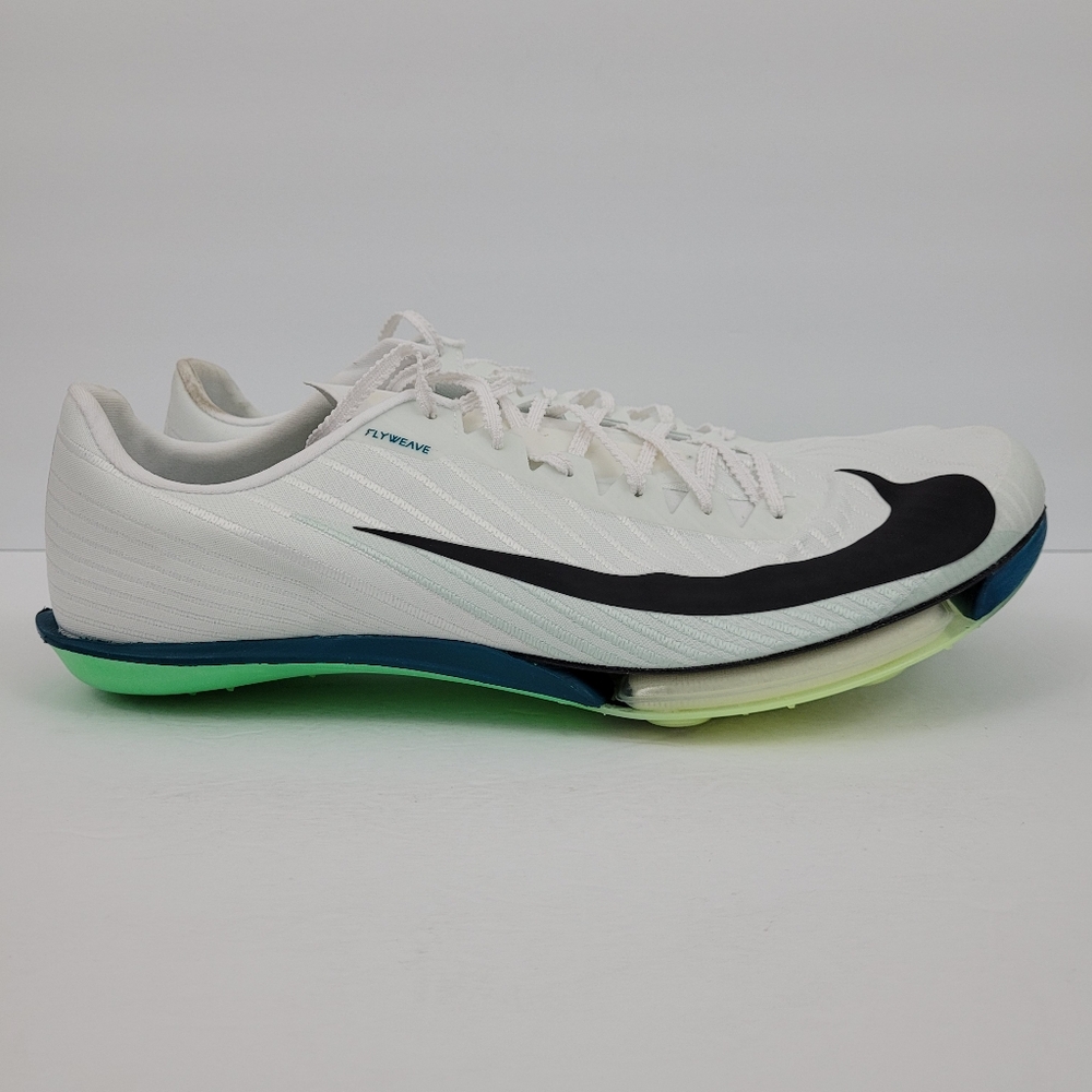 Nike Air Maxfly 2 Track Spikes White Bright Spruce Barely Green Black Mens 14